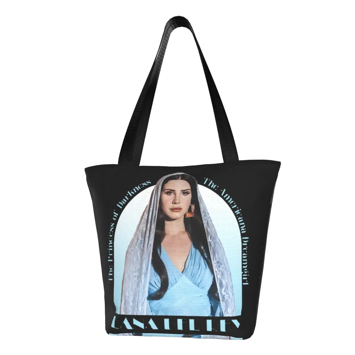 Lana Del Rey Tote Bag For Women Shoulder Bag Zipper Opening Ulzzang Unique Accessories Trendy Handbags