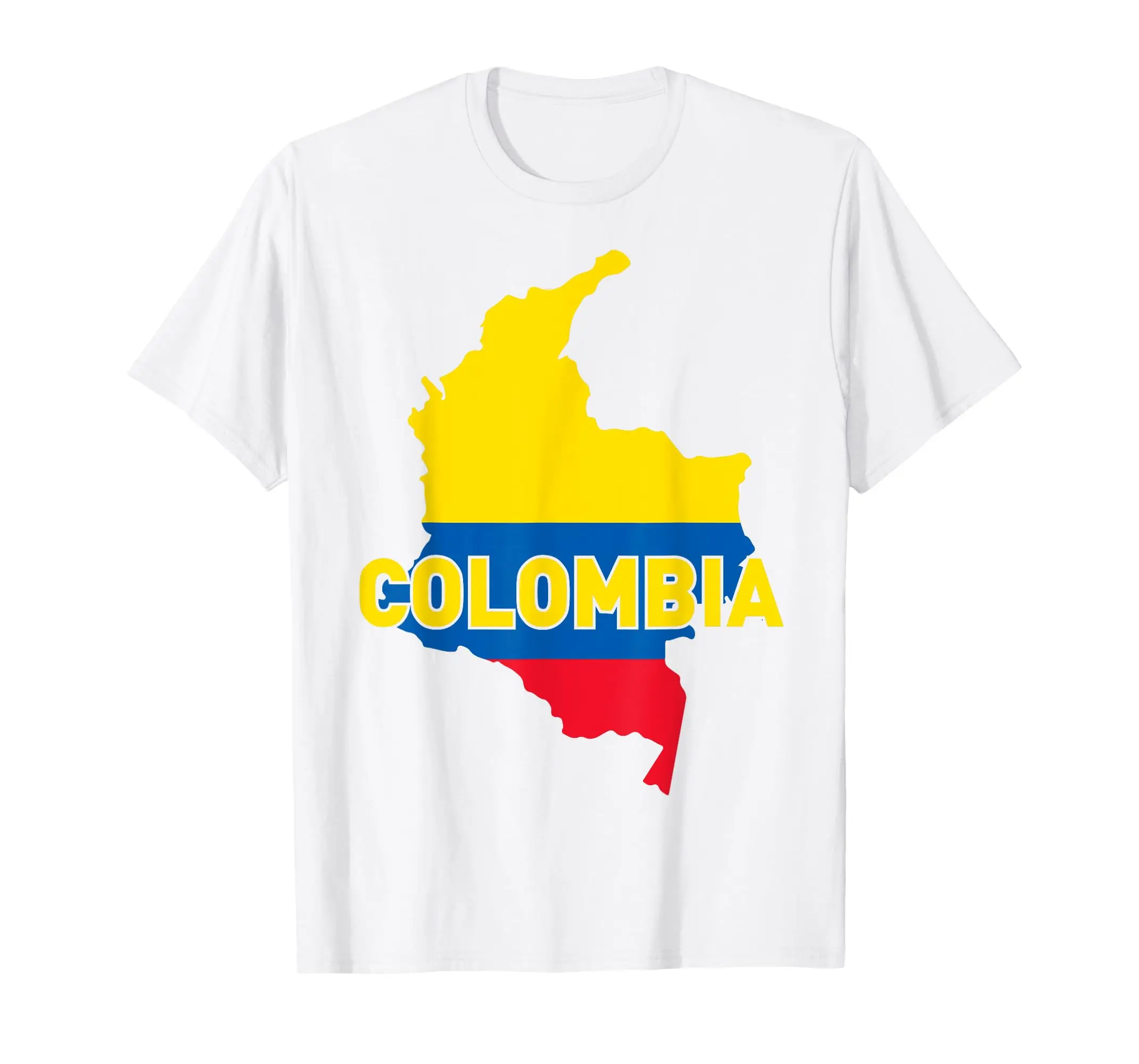 Camiseta 100% algodón con bandera patriótica de la familia orgullosa y de la Columbia del país, camisetas UNISEX para hombres y mujeres, talla S-6XL