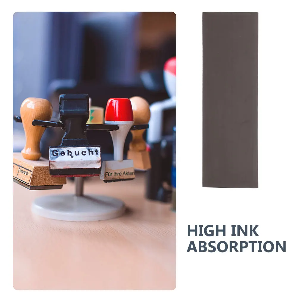 Foglio di timbro in gomma sensibile alla luce Tampone d'inchiostro rettangolare durevole per progetti fai-da-te Creazione di timbri a inchiostro per timbri in tessuto con impronte digitali