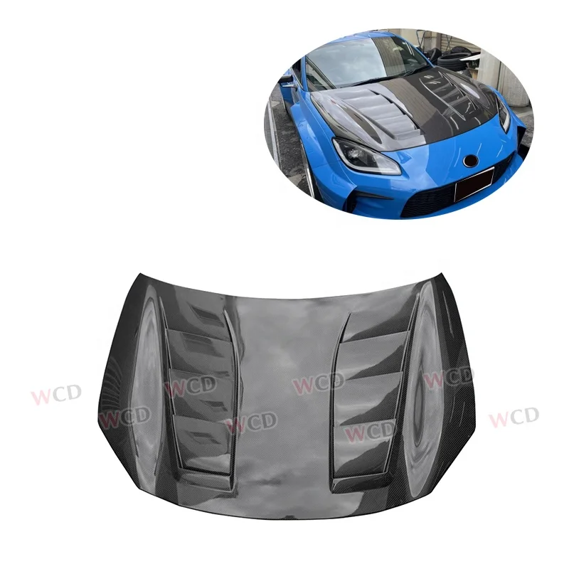 Real Carbon Fiber Hood Designed For Toyota GR86 Subaru BRZ Of The WCD Style Car Front Engine Bonnet 2021+