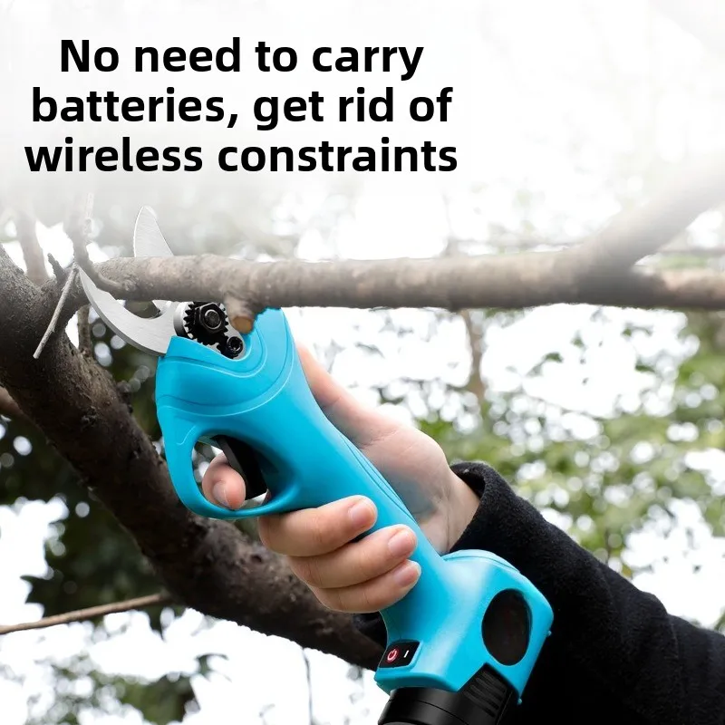 Handheld Electric Tree Trimmer Rechargeable Lithium Pruner Garden Branch Cutting Tool