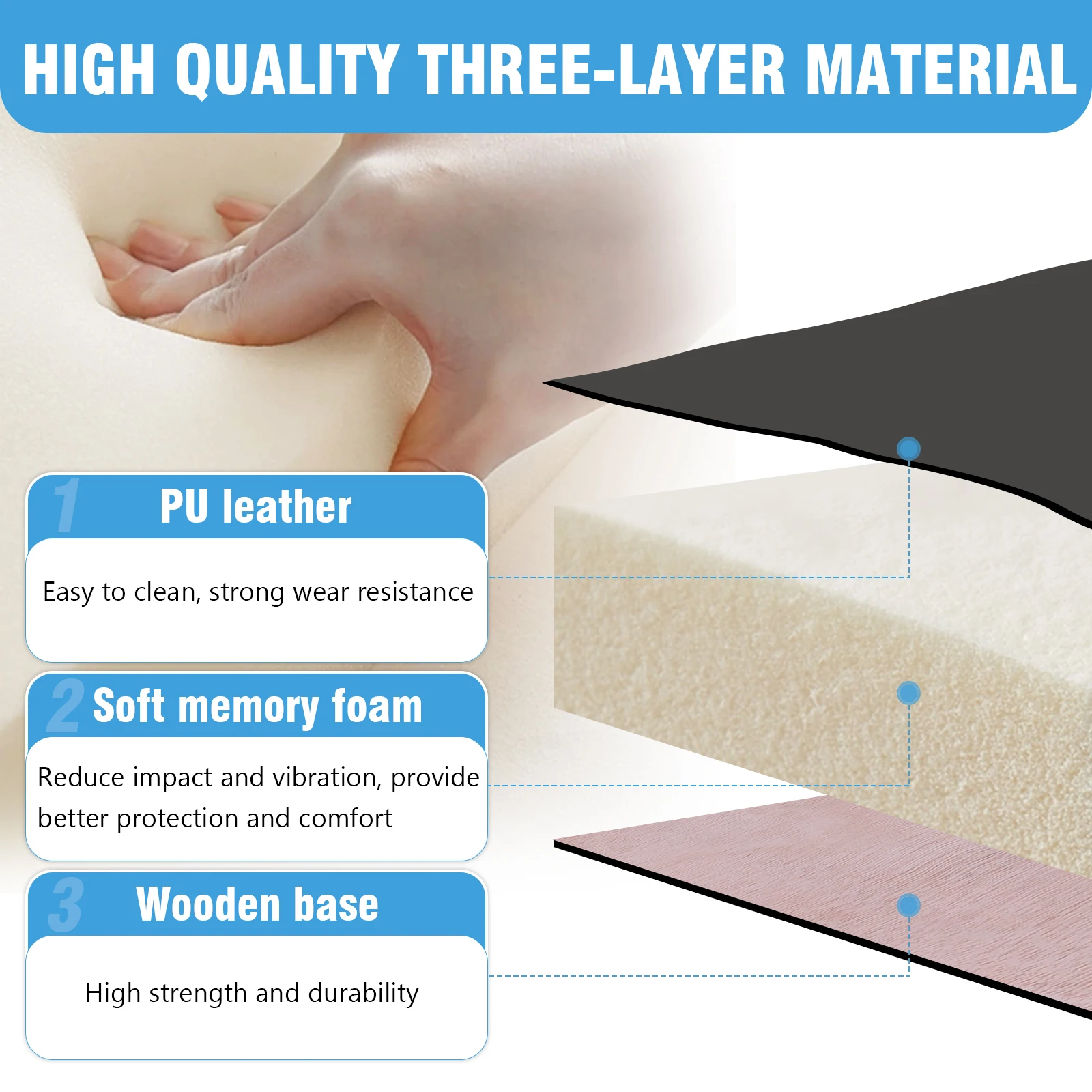 

Golf Cart Front Seat Bottom & Backrest Assembly 102076601 102076602 Golf Cart Seat Cushion for Club Car DS 2000.5 and Up Models