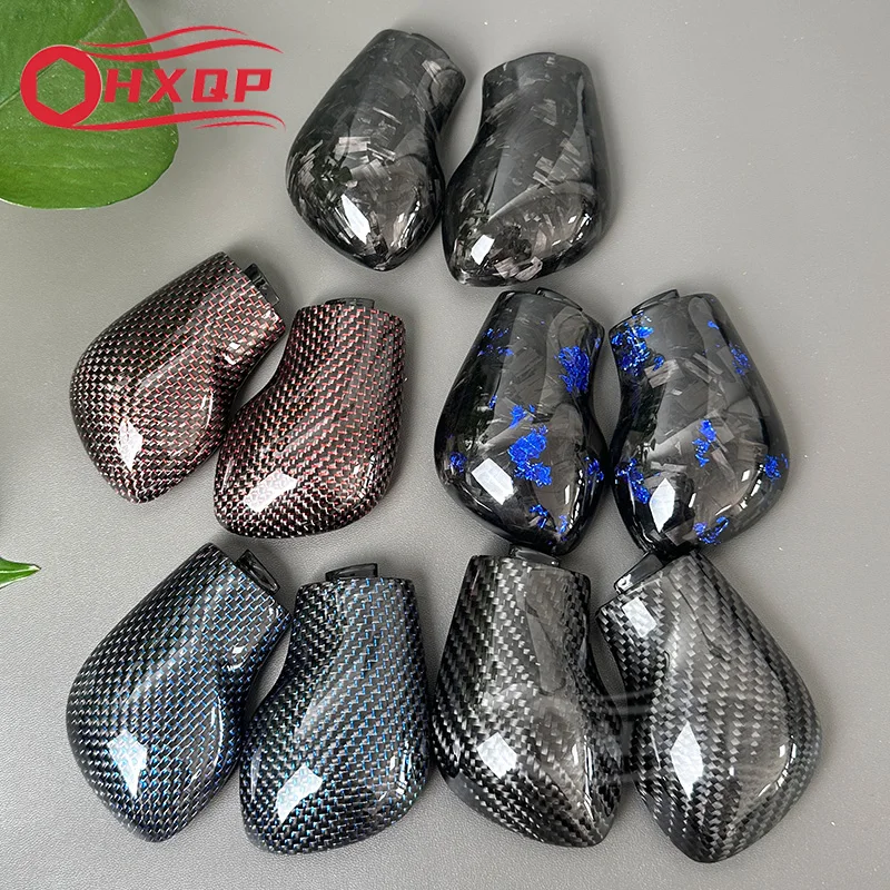 Cabeça de engrenagem modificada de fibra de carbono verdadeira para Volkswagen Golf 7 GTI R Tiguan Passat B7 B8 CC R20, em comparação com Rocco, Jetta MK6