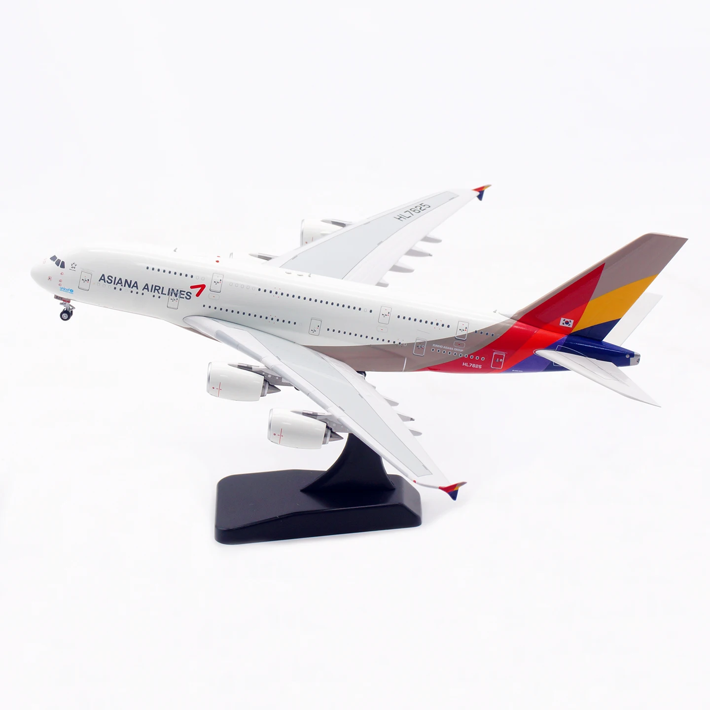 AV4283 合金グッズ飛行機ギフト航空 1:400 アシアナ航空「スターアライアンス」エアバス A380 ダイキャスト航空機ジェットモデル HL7625