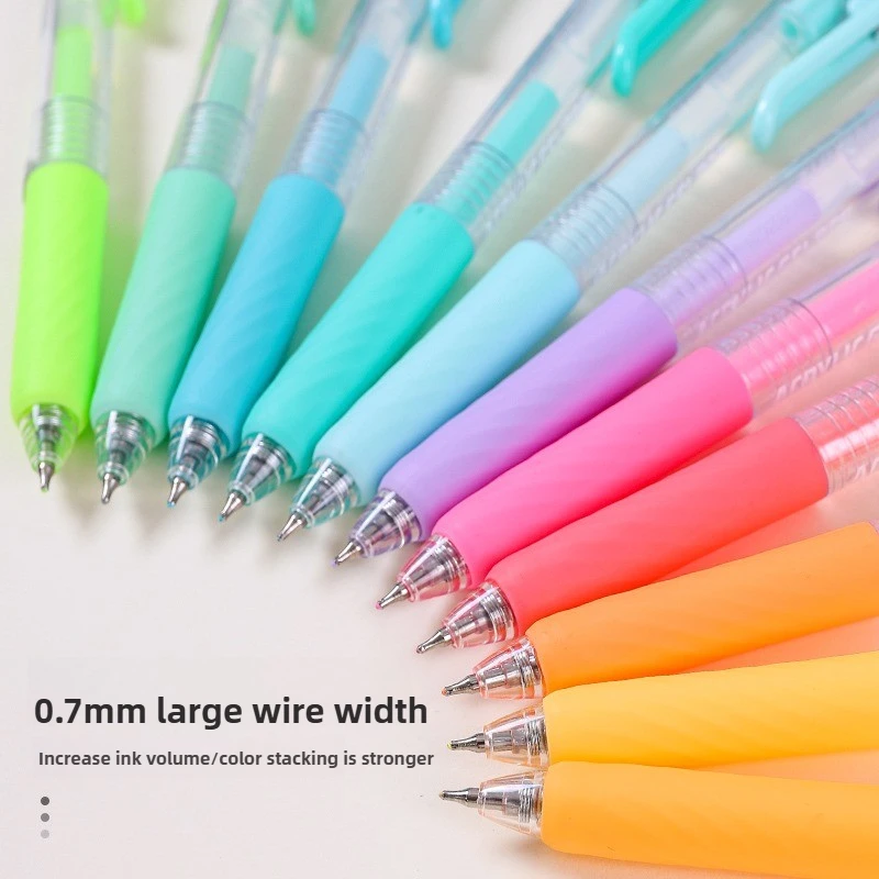 LANGUO 90/6 ألوان الصحافة بريق الاكريليك اللوحة هلام القلم 1.0 مللي متر سعة كبيرة الكتابة القلم القرطاسية مكتب اللوازم المدرسية