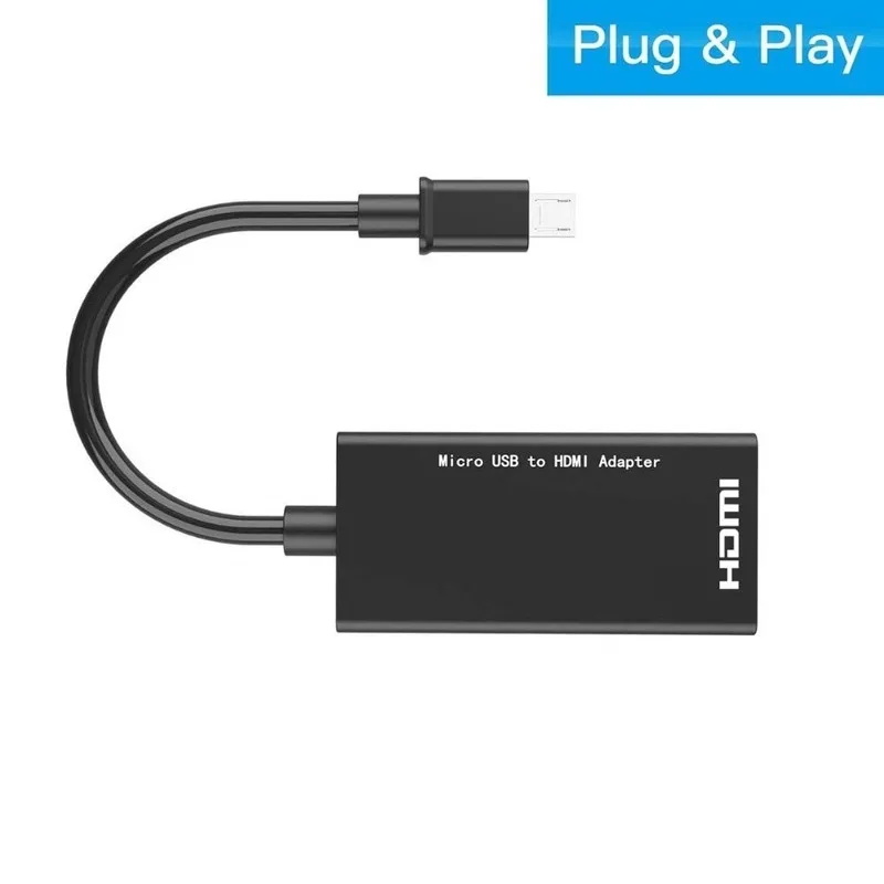 For Type C & Micro USB To HDMI-compatible 1080P HD Audio Video Cable for HDTV Converter Adapters Android Phone Tablet view 6