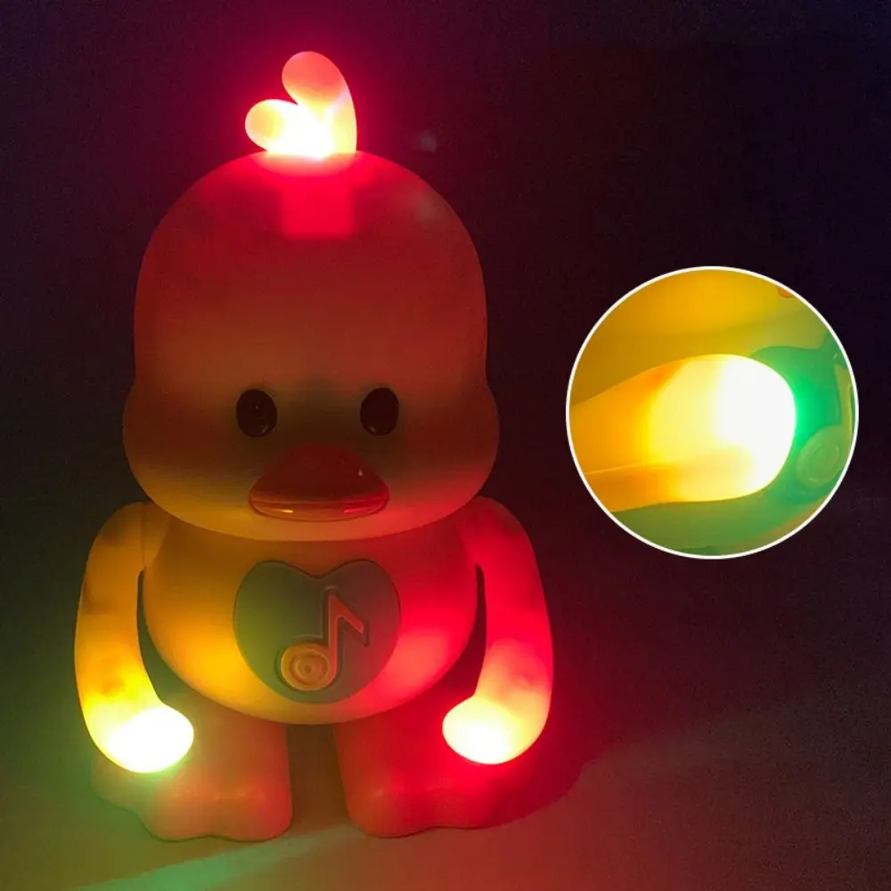 Dancing Electric Duck Dancing Ducks Sound Toys Luminous Love Gesture Dancing Ducks Model Heart Kawaii Duck Sound Heart Led Toy