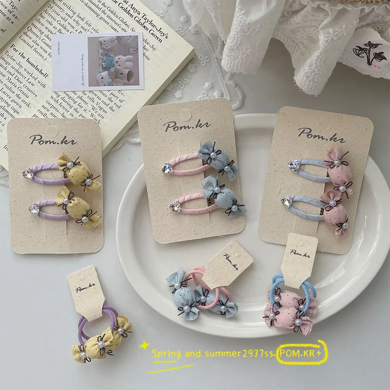 

Новая корейская тканевая заколка для волос в виде сладкой конфетки, для боковых прядей, для детей, нежная, безопасная для волос, с защелкой, для девочек, на каждый день