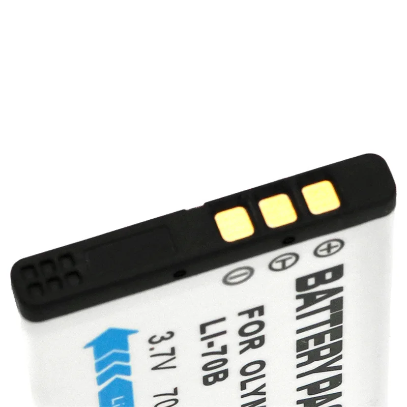 Substituição da bateria LI-70B de 700mAh para câmeras digitais Olympus D-700/D-705/710/715/745/FE-4020 Li-ion de alta capacidade recarregável