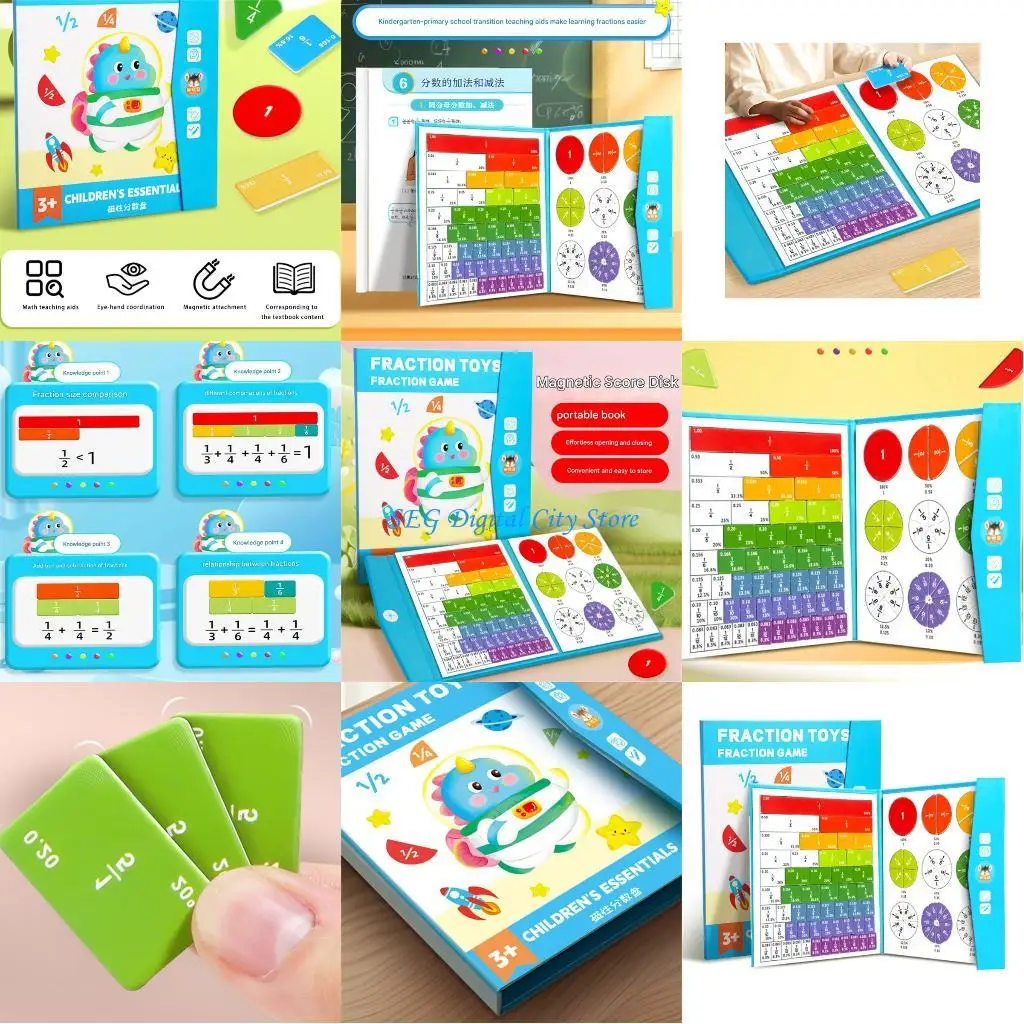 

U75B Fraction Addition Subtraction Learning Puzzle Game Interactive Educational Toy For Classroom And Homeschooling