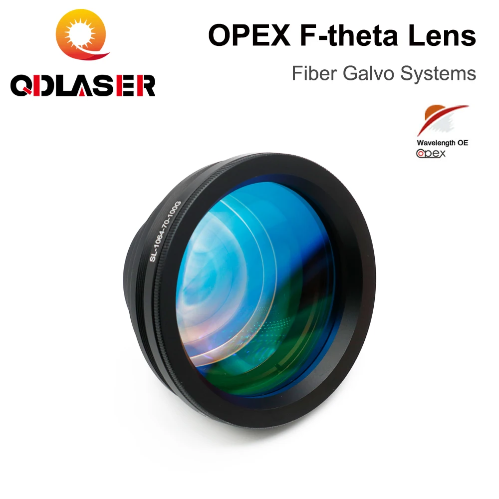 QDLASER OPEX F-theta Lens 1064nm 70x70-300x300mm F100-420nm for 1064nm YAG Optical Fiber Laser Marking Machine Lens Parts