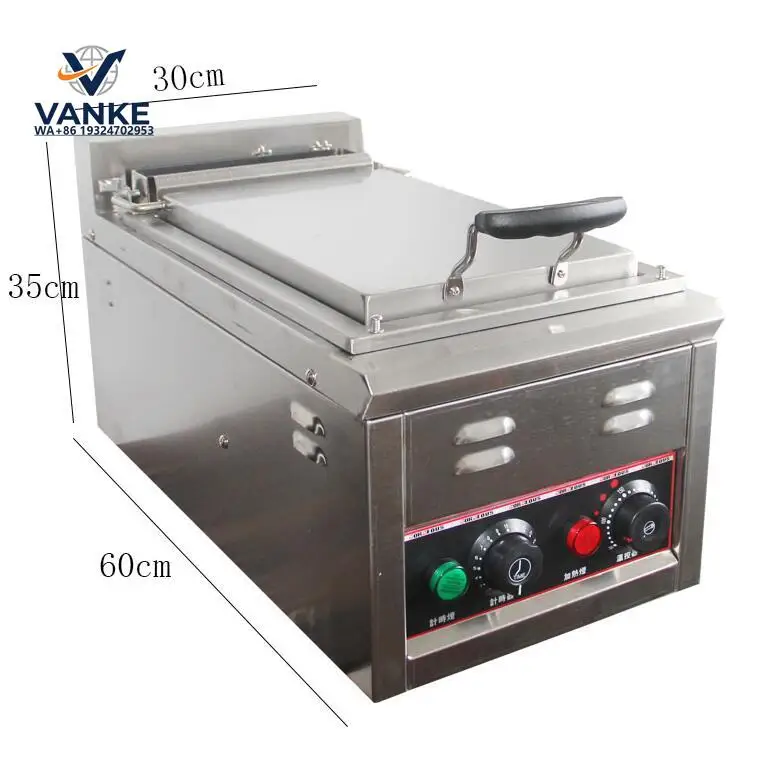 Professional 30*60CM Single Pot Dumpling Gyoza Frying Machine Electric Commercial Fried Dumpling Cooker Fryer Machine