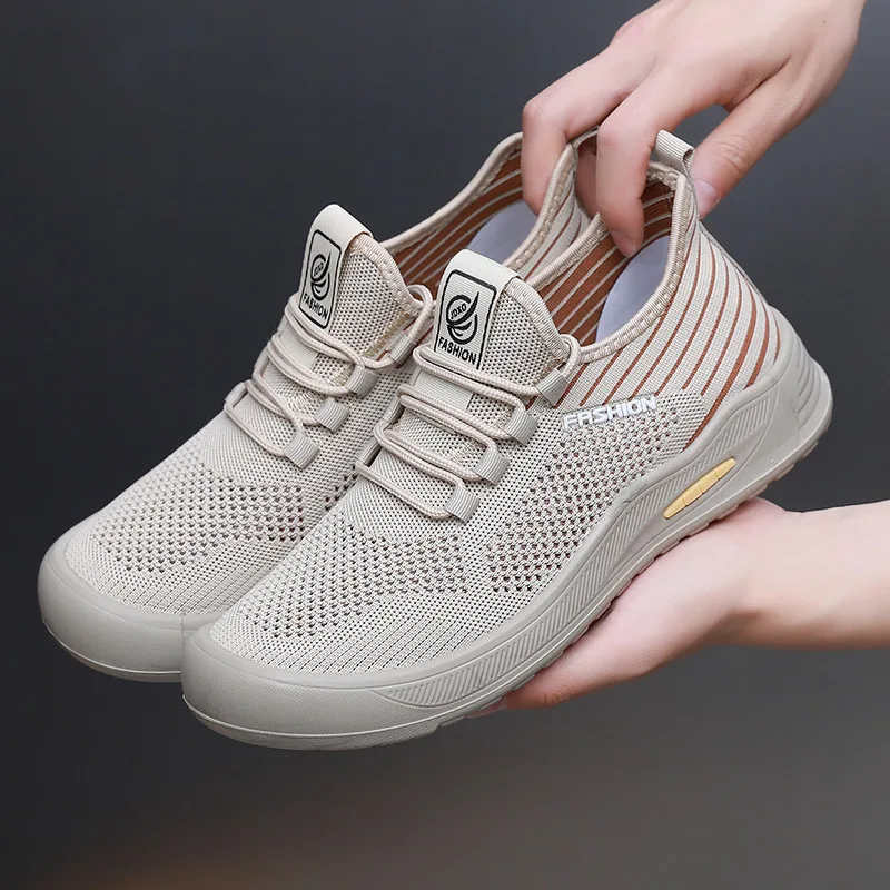 

Summer Men's Mesh Shoes Comfortable Breathable Casual Sneakers For Man Lightweight Sports Running Shoes Soft Walking Shoes 39-45