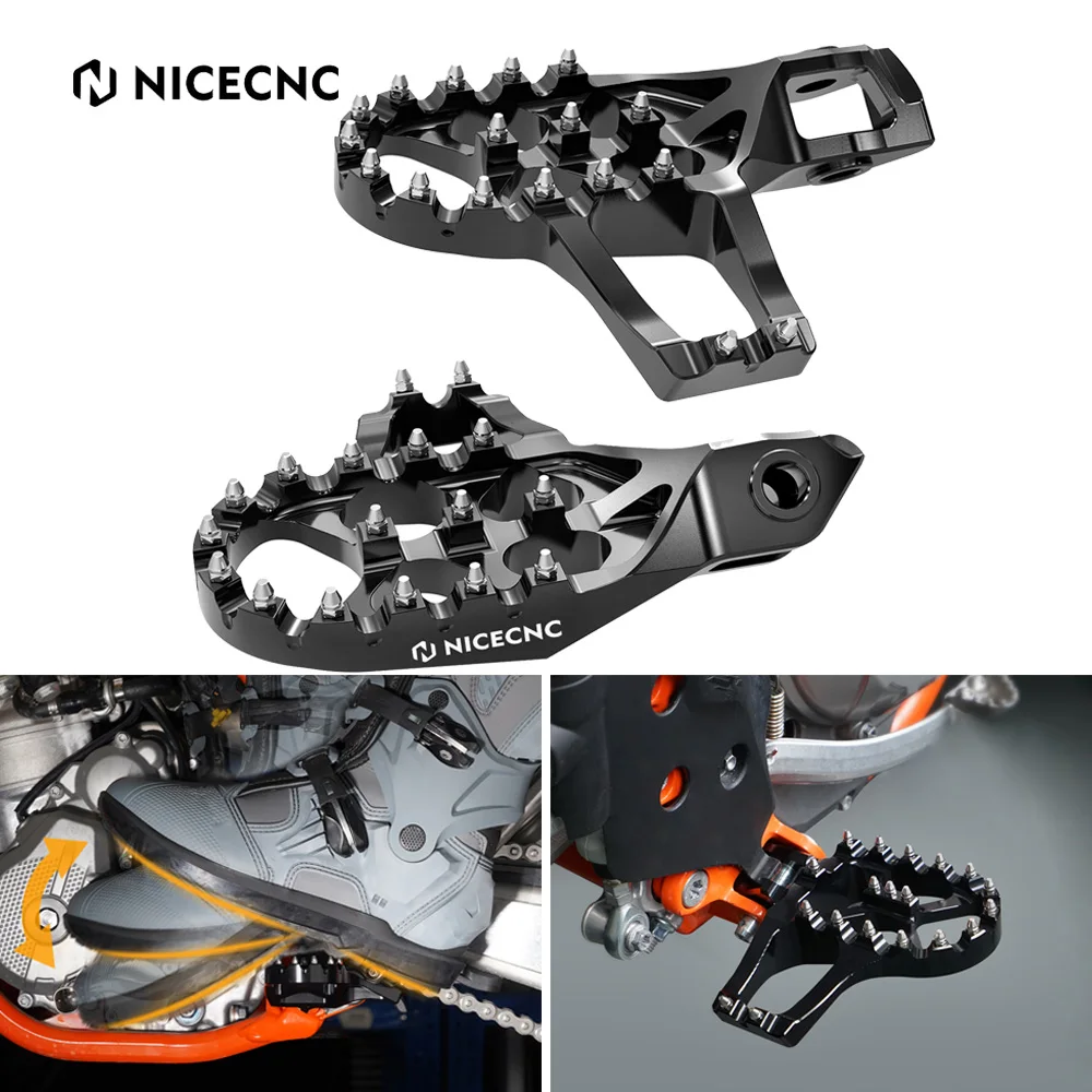

For KTM EXC 300 EXC 250 EXCF 350 EXC 450 XCW 300 2024-2025 SX 125 SXF 250 SXF 450 XC XCF 2023-2025 Extender Foot Pegs Footrests