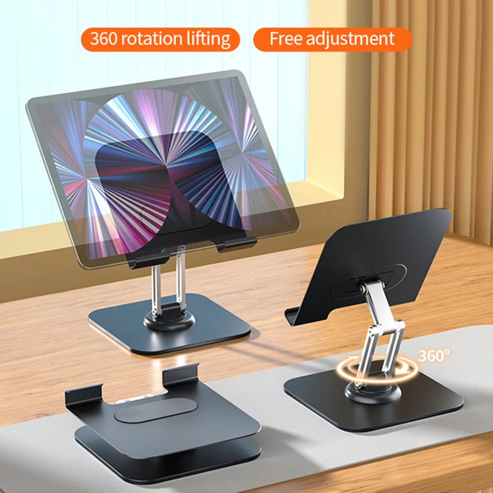 Folding Aluminum Alloy Phone Stand For Desktop Multipurpose Tablet Holder For Study Room Office