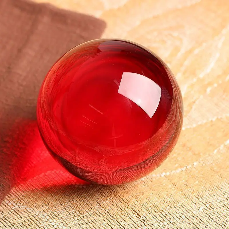 Lucky Crystal Living Room Decoration Feng Shui Ball Non-Porous Round Bead Desktop Ornament