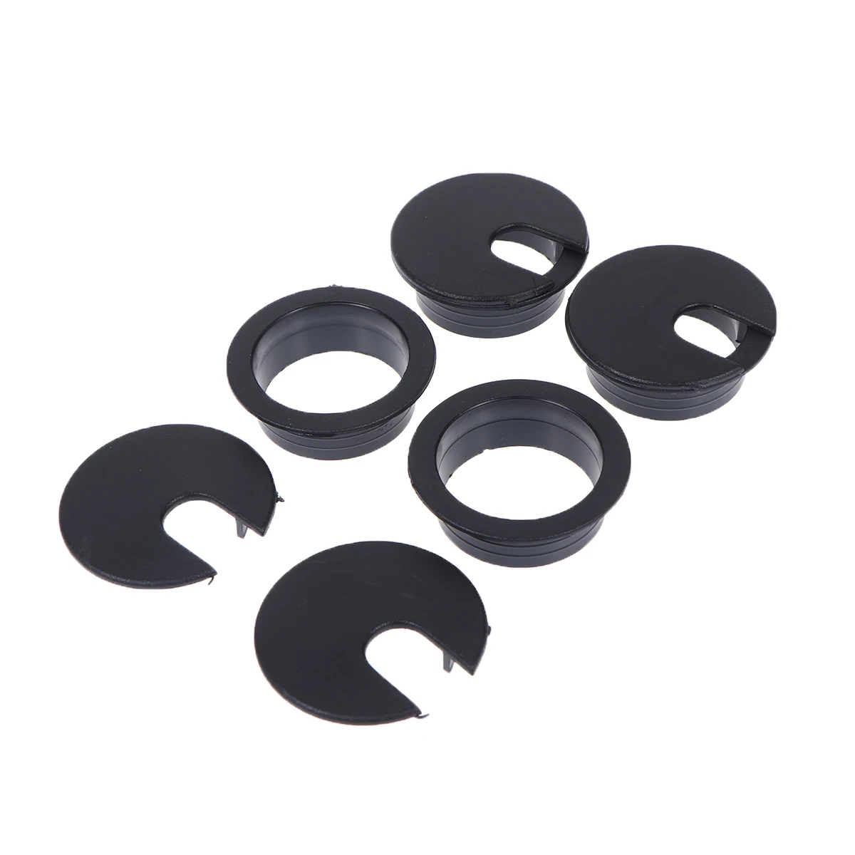 

20 Pcs Wiring Hole Cover Cable Grommet Desk Sleeve Entry Computer Desktop Wring Screw Cap