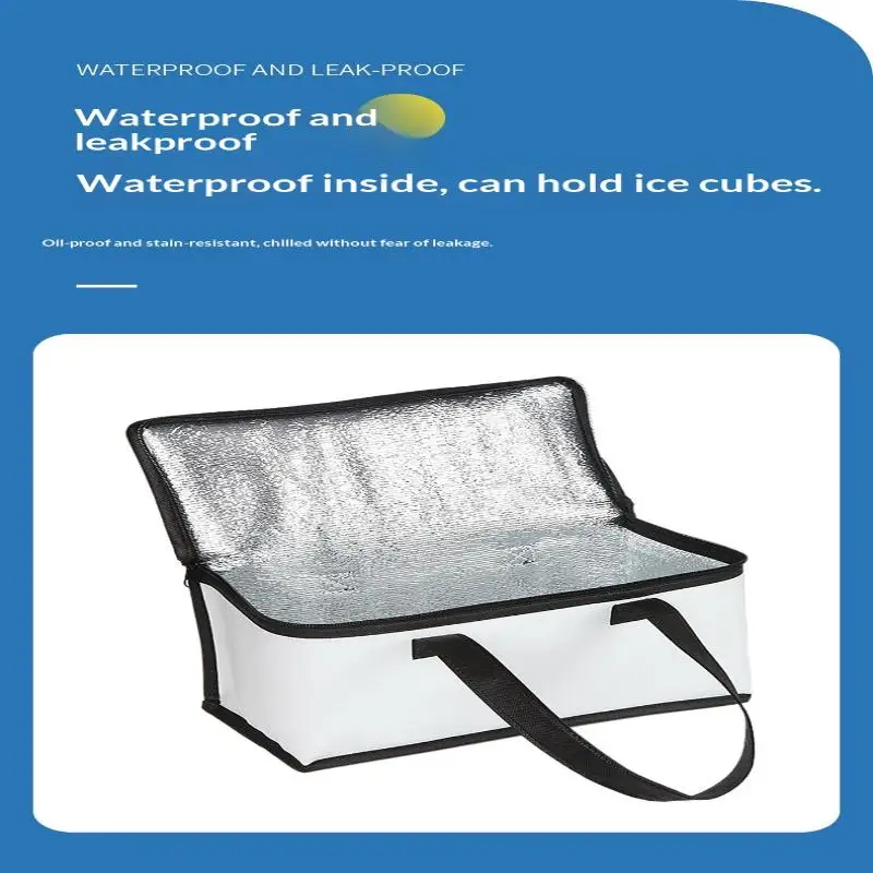 Portable Lunch Cooler Beer Delivery Bag Folding Insulation Picnic Ice Pack Food Tote Thermal Bag Drink Carrier Insulated Bags