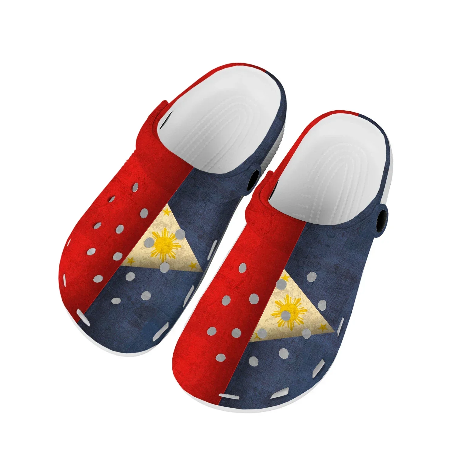 

Philippine Flag Home Clogs Custom Water Shoes Mens Womens Teenager Philippines Shoe Garden Clog Breathable Beach Hole Slippers