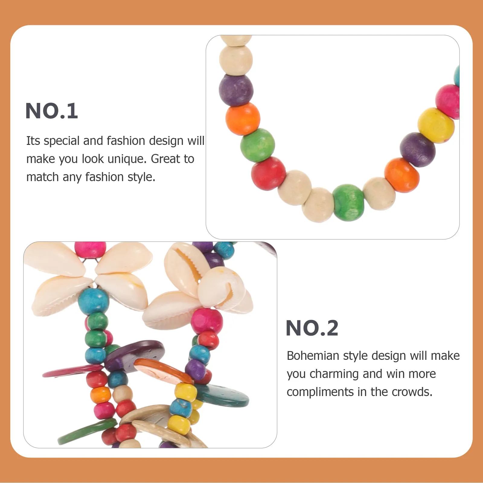 نساء موضة البوهيمي مطرز قلادة مكتنزة بيان مجوهرات ارتداء اليومي اكسسوارات فريدة هدية زوجة صديقة أمي عيد الميلاد #2