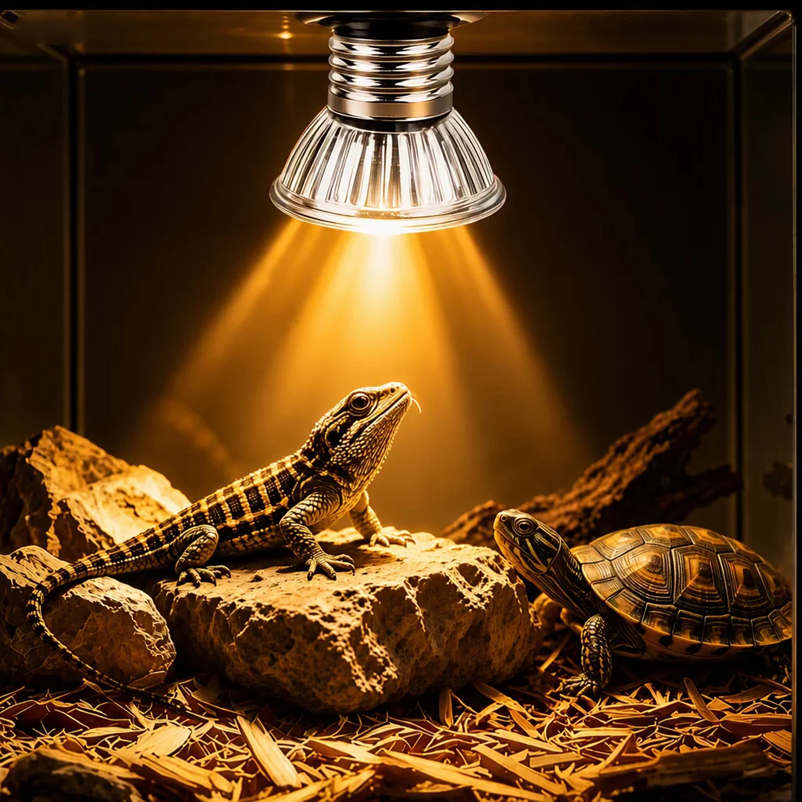 25W/50W/75W Reptile Heat Lamp UVA UVB 97%/3% E27 Heating Bulb for Tortoise Lizard Turtle Terrarium Calcium Supplement 220V