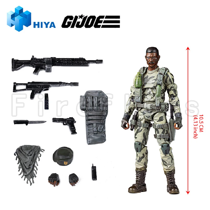 [สั่งซื้อล่วงหน้า] 1/18 hiya ตุ๊กตาขยับแขนขาได้4นิ้วสุดสวย MINI Series g. i. Joe Stalker โมเดลอนิเมะ gratis ongkir ของเล่น