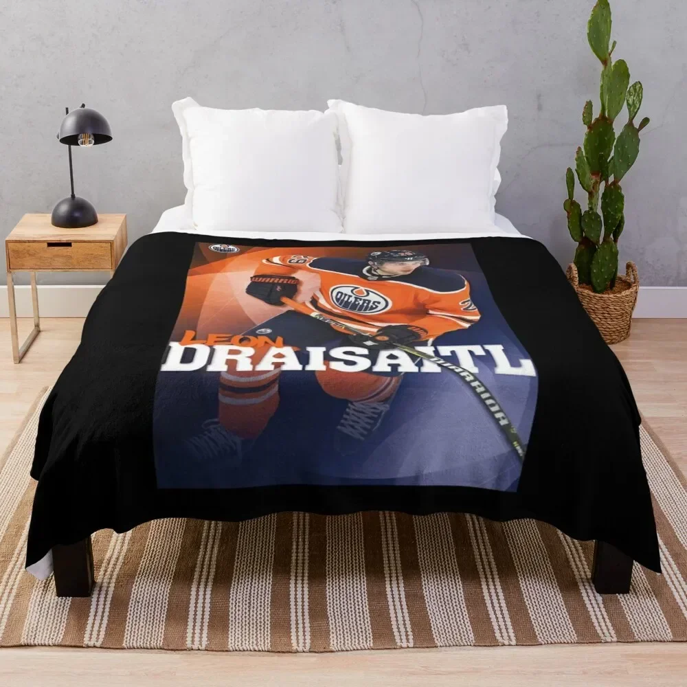 

Leon Draisaitl Throw Blanket Weighted Designers Plaid Camping Blankets