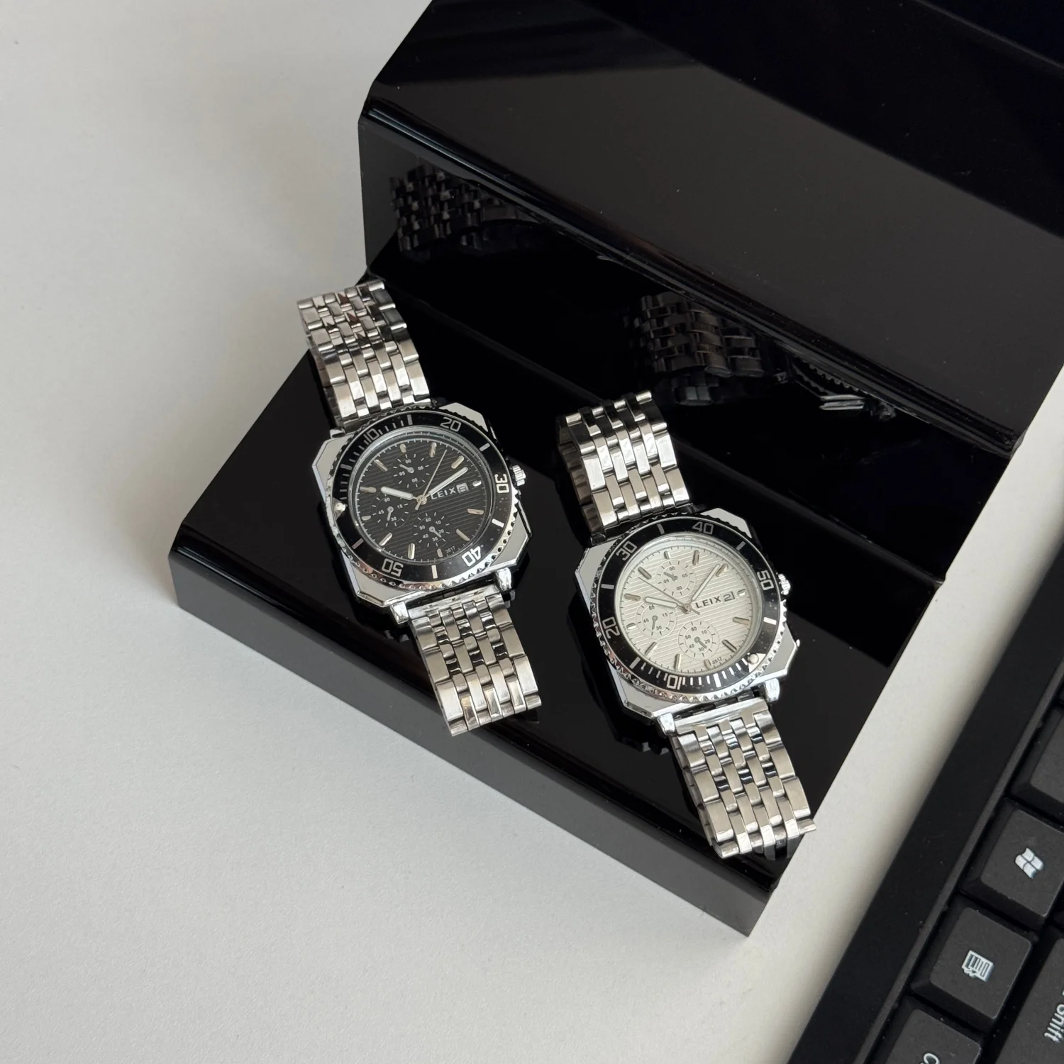 

New Business Watches Men's Stainless Steel Wristwatch Valentine Male Quartz Watch for Man Clock relogio masculino reloj hombre