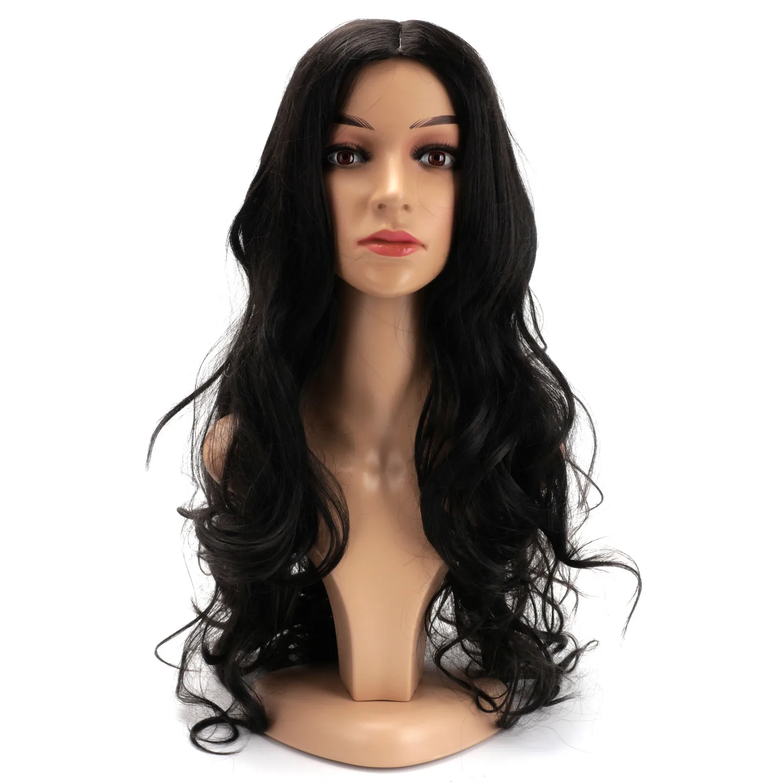 

Women Long Full Wig Star Hair Body Wave Lace Front Thick Wigs