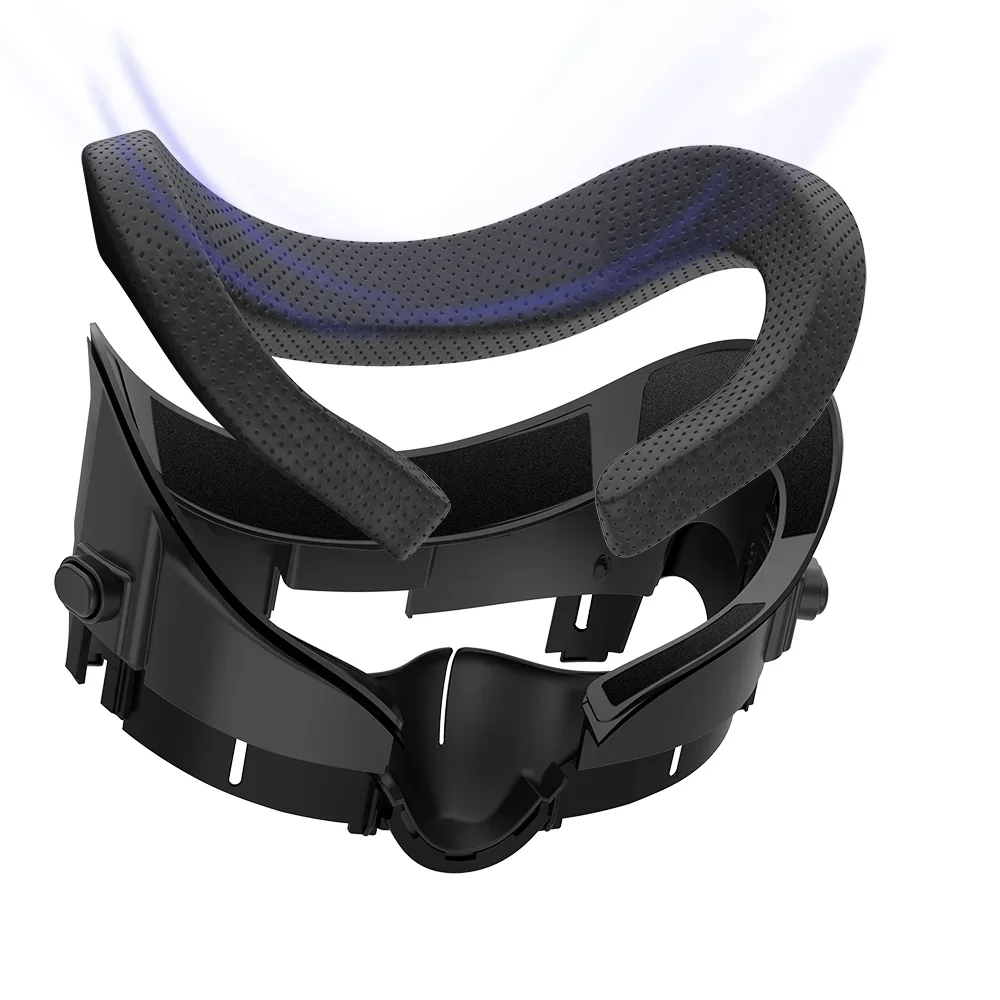 Cubierta Facial de cuero PU 6 en 1 para Meta Quest 3, almohadilla de repuesto de seda, interfaz Facial VR, accesorios para gafas