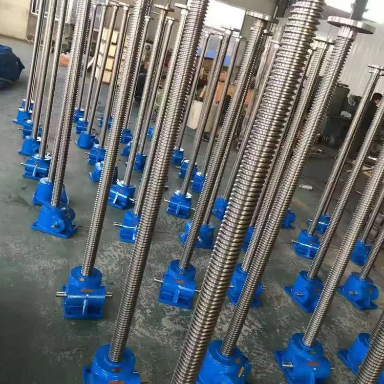 Right Angle Manual Operated Bevel Gear SWL35 Screw Jack Small Speed Reducer Gearbox with Rotating Spindle