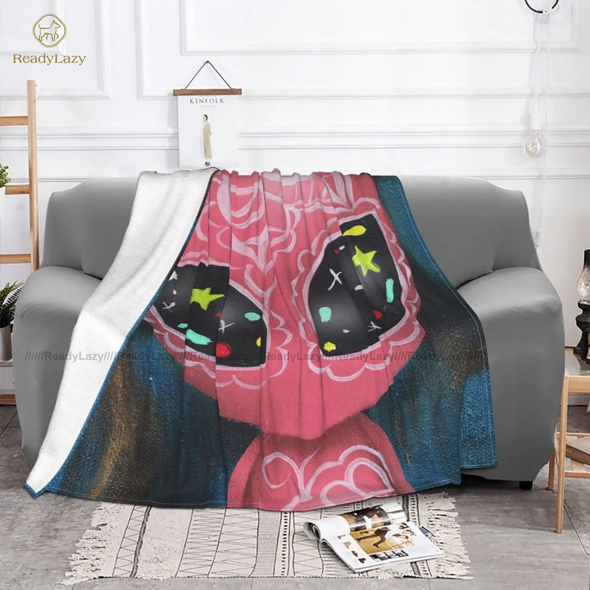 Alien Blanket Soft Fashion Bedspread Fuzzy Fleece Chair Blanket