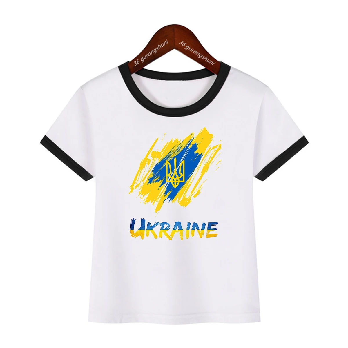 New Boys Tshirt Cute Ukraine Tshirt Ukrainian T-Shirt Harajuku Kids Tshirt Tee Little Boys Girls Unisex Top Short-Sleeve T-Shirt