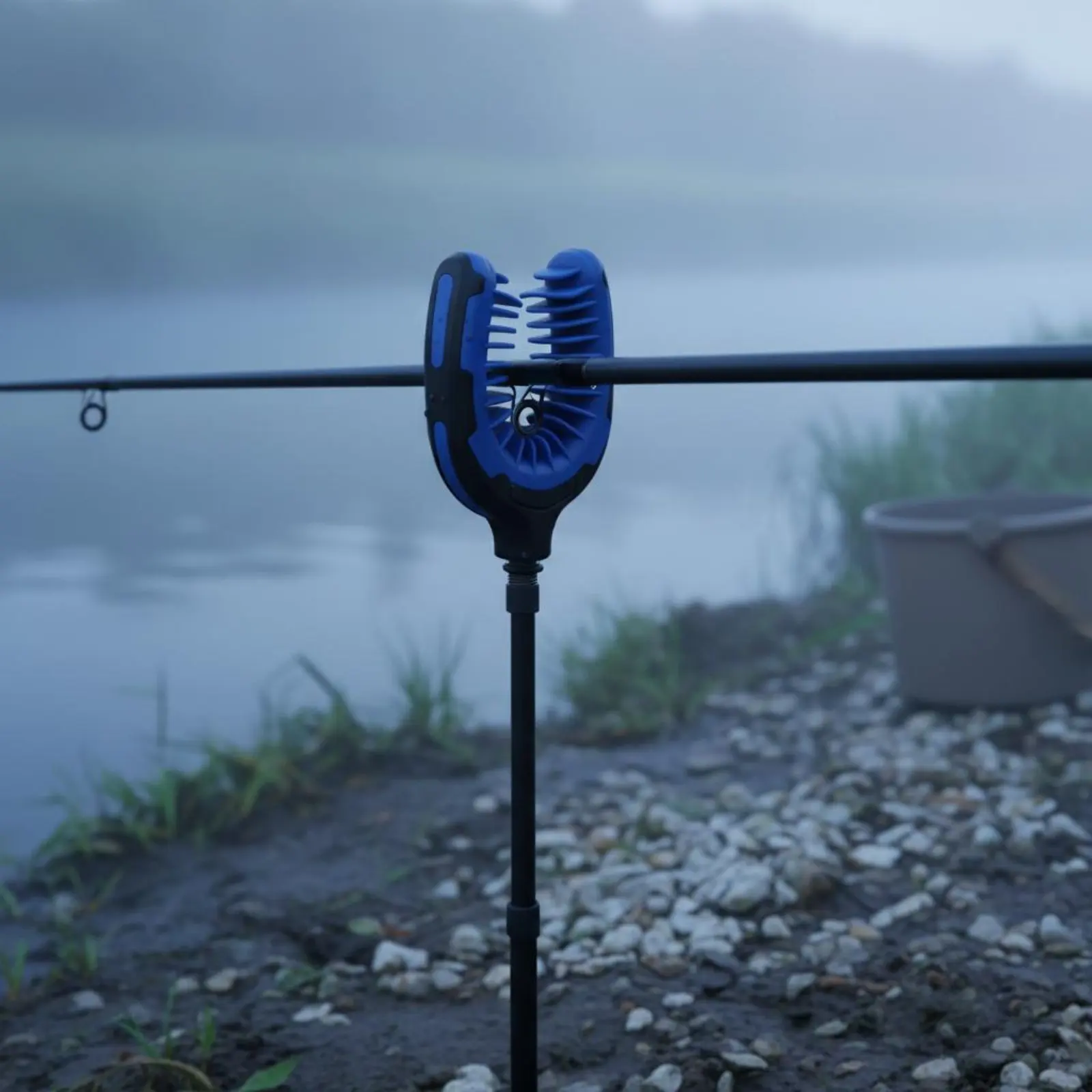 Fishing Rod Holder Head Threaded Mount Soft Rubber Rod Holder Anti-Slip for Fishermen