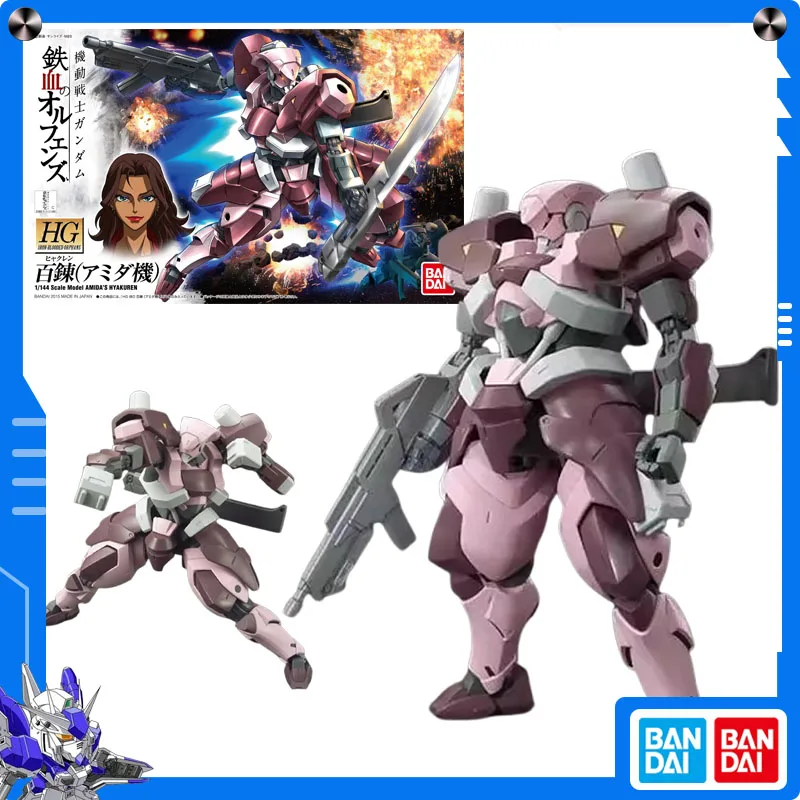 

Original Bandai Mobile Suit Gundam: Iron-Blooded Orphans 1/144 HG Hyakuren (Amida) Action figure Assembly Model Collect Ornament
