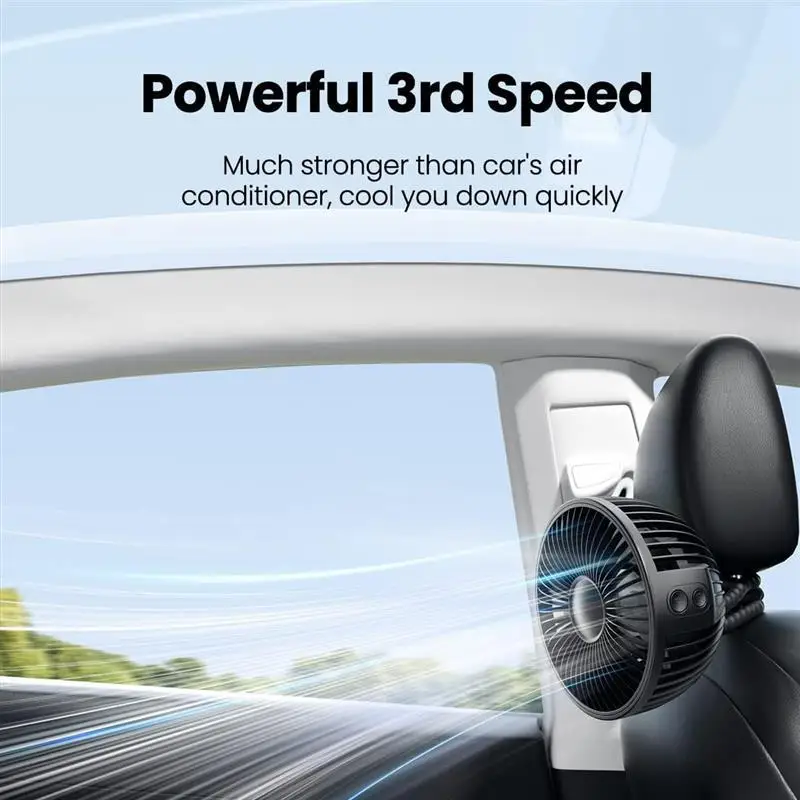 Rechargeable mini clip on portable fan, suitable for indoor and outdoor use