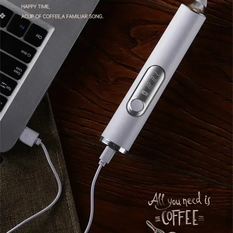 اللاسلكية الكهربائية الحليب Frother خفقت خافق البيض USB قابلة للشحن يده خلاط القهوة الحليب شاكر خلاط رغوة خلاط طعام