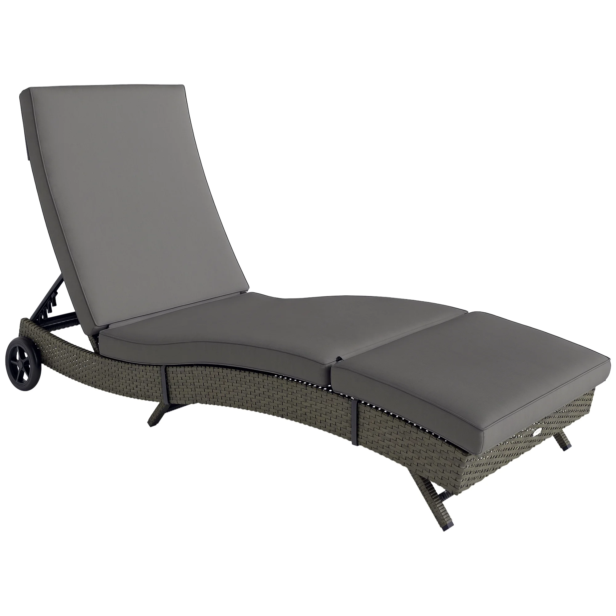 Outdoor Reclining Lounge Chair - Outdoor Furniture Grey recension och pris