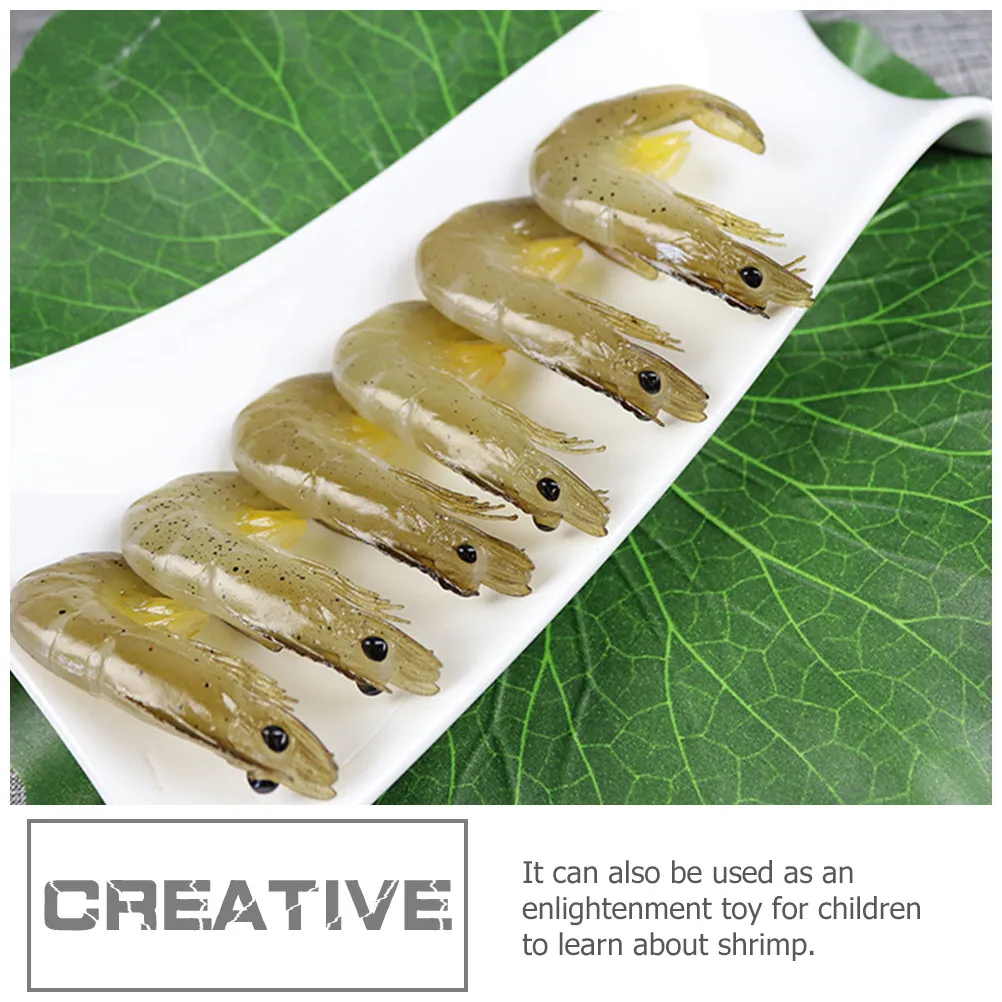 

Набор из 5 реалистичных макетов креветок: прочные декоративные элементы для фотосъемки, имитация креветок для дома, ресторана, супермаркета, выставок и образовательных целей