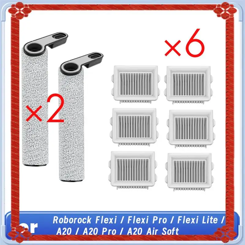 Consegna in 24 ore per Roborock Flexi / Flexi Pro / Flexi Lite / A20 / A20 Pro / A20 Spazzola a rullo per aspirapolvere asciutto e bagnato morbido