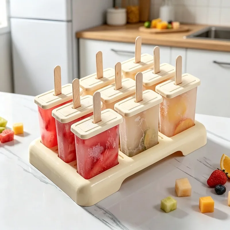 Eiscreme-Popsicle-Form Eiswürfelschale Hausgemachtes Eiscreme-Werkzeug Wiederverwendbare Eiscreme-Popsicle-Form Eismaschine