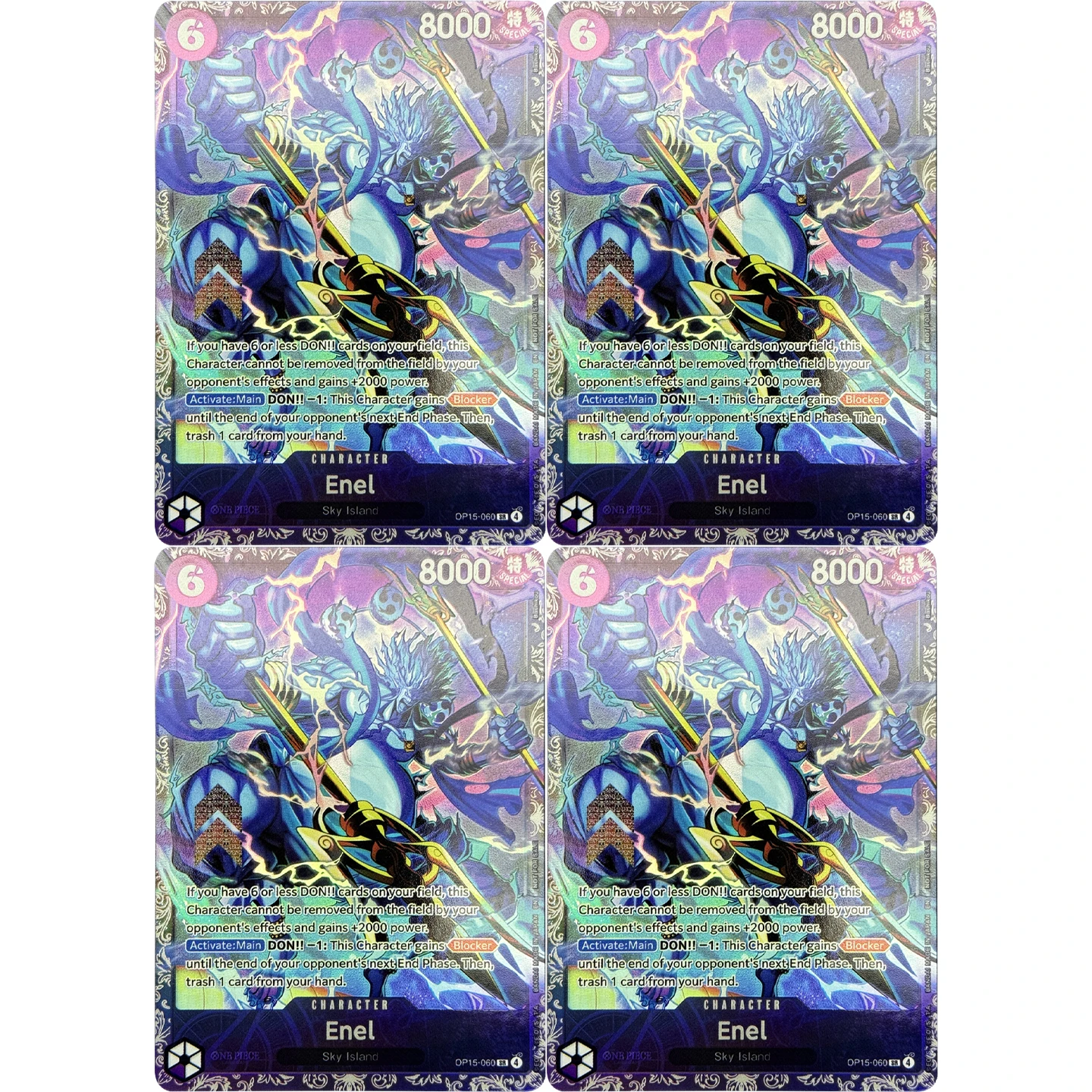 One Piece TCG Treasure Cup May 2026 English Enel Foil Proxy Cards Game Collection Trading Cards