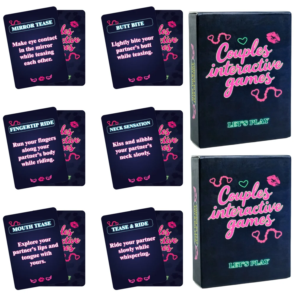 

50 Couples Card Game, a romantic card game suitable for date night challenges, anniversaries, Valentine's Day, and birthday part