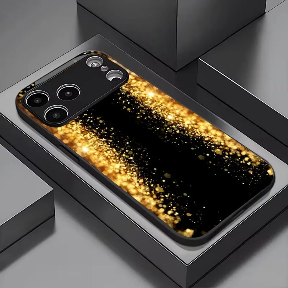 

Golden light Bestseller Protect new Exquisite PhoneCase Glass PhoneCase for iPhone 17、16、15、14、13pm Pro Plus Dropresistant