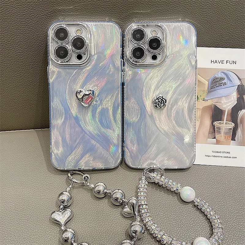 Lujosa funda de teléfono con patrón en relieve de cuero para iPhone, 15, 14, 13, 12 Pro Max, tendencia de moda, letra dorada caliente, cubierta de Color sólido