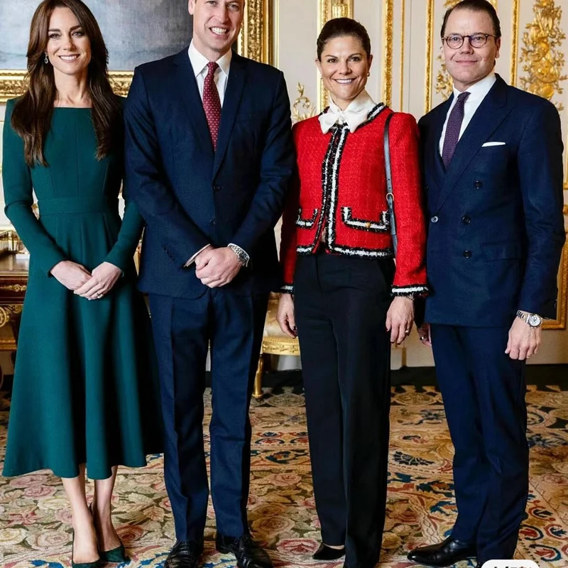 케이트 미들턴 프린세스 스퀘어 칼라 긴팔 워크 드레스, 솔리드 그린 원피스 패션, 22803