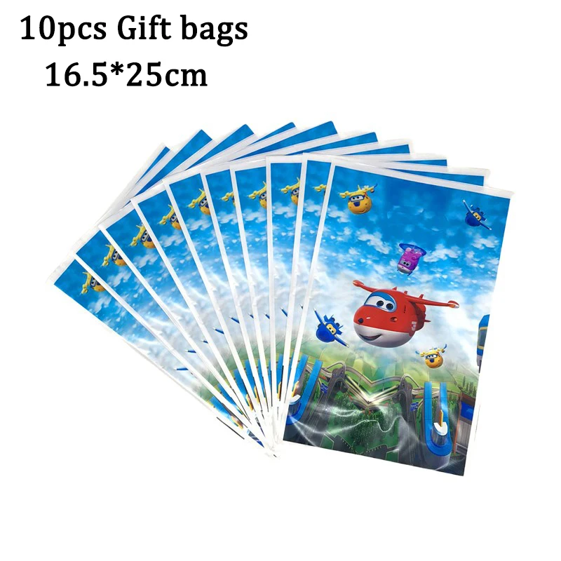 Super Wings Boy Birthday Party Decoration Disposable Plate Jett Aluminum Film Balloon Cartoon Jet Aircraft Baby Shower Supplies