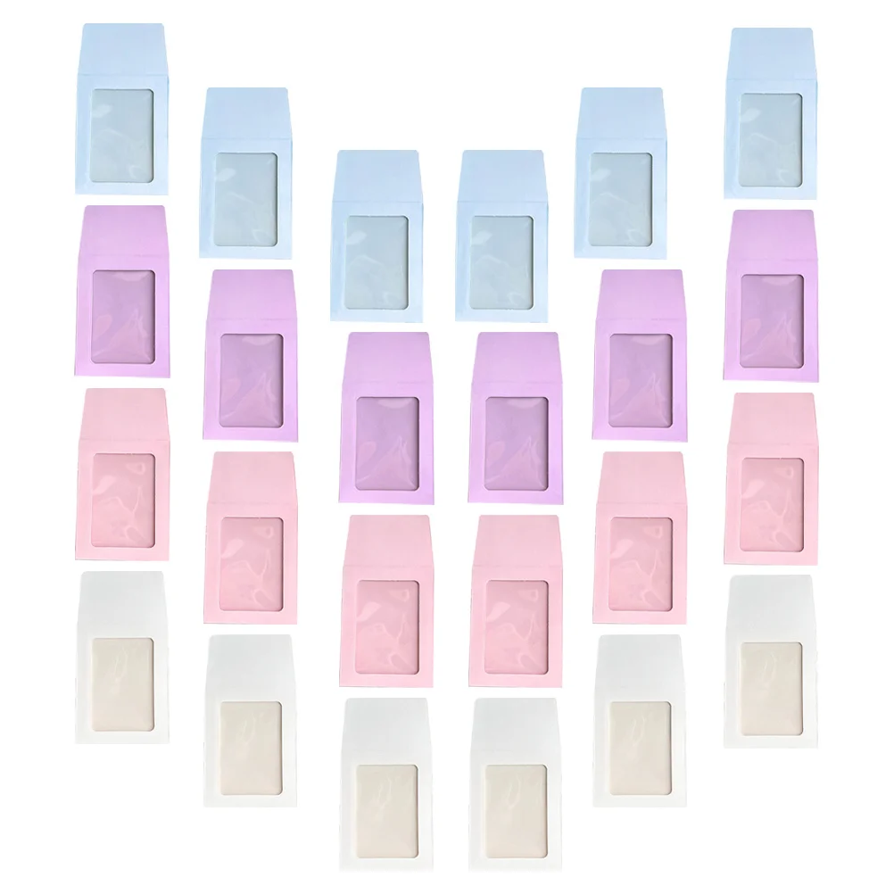 40Pcs Macaron Color Card Sleeves Clear Protective Covers for Game Trading Sports Cards DIY Display Storage Simple Style Portable