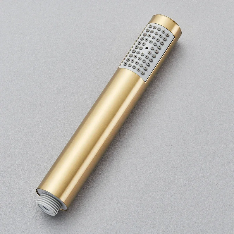 

Brushed Gold Round Hand Shower Stainless steel Hand Hold Shower Faucet Head Bathroom Nozzle Accessories Sprayer Save Water