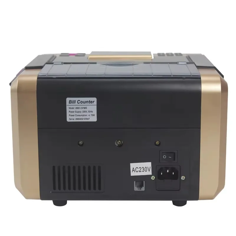 2900 UVMG Good Quality  Money Counter With  Dust Cover  Automatic Money Counting Machine Bill Counters